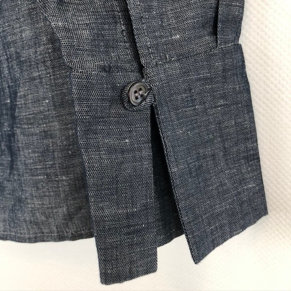 Crippen Linen/Cotton Long Sleeve V-Neck Shirt - Picture 4 of 8